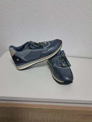 Zapatillas Mujer Xti Azul y Plateado