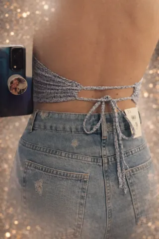 Top Azul Corte Inglés