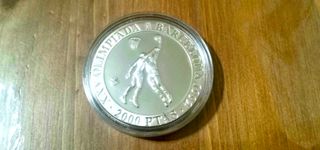 Monedas de Plata Barcelona 92, 2000 Pesetas.