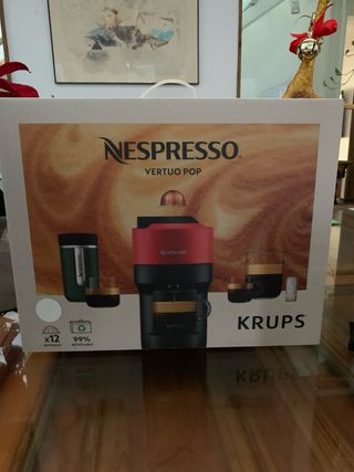 Cafetera Nespresso Vertuo Pop Krups .Blanca