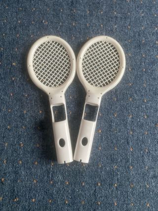 Pistola y Raquetas Wii Blancas