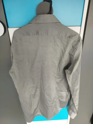 Camisa Zara Man Talla M Gris