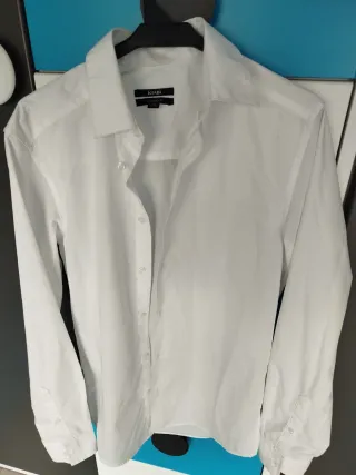 Camisa Zara Man Talla M Gris