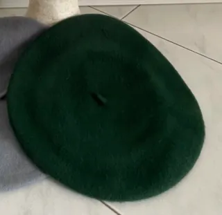 Cappello basco donna vintage verde