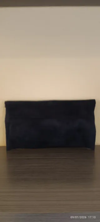 Bolso de ante azul marino