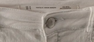 Pantalón blanco marca Zara talla M 38