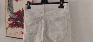 Pantalón blanco marca Zara talla M 38