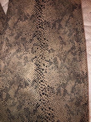 Leggings stampa pitone beige e marrone