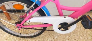 Bicicleta infantil rosa y azul