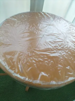 Mesa redonda terraza con 2 sillas