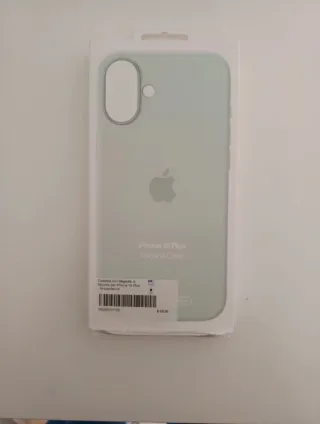 Cover iPhone 16 Plus acquamarina