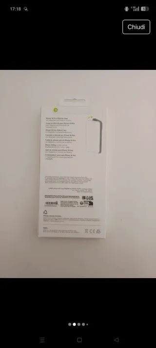 Cover iPhone 16 Plus acquamarina