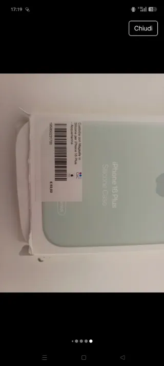 Cover iPhone 16 Plus acquamarina