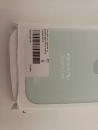 Cover iPhone 16 Plus acquamarina