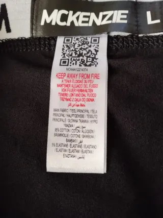 3 boxers McKenzie negros sin estrenar.