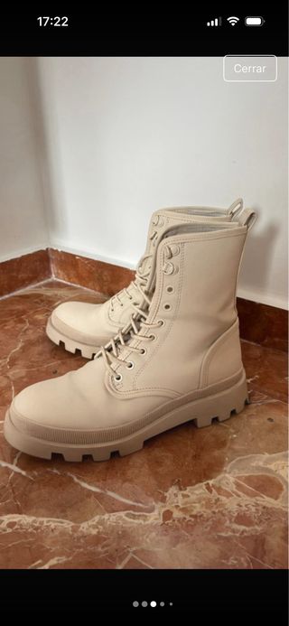 Botas militares beige