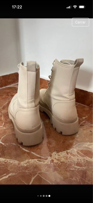 Botas militares beige