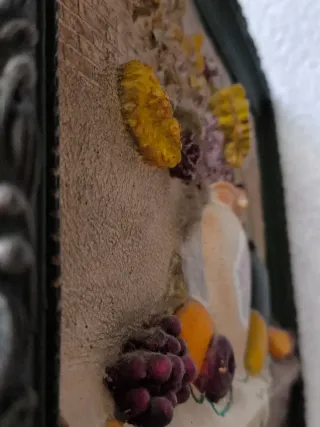 2 CUADROS MADERA 3D RELIEVE COLGAR BODEGA COCINA