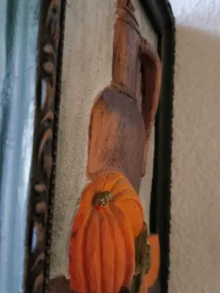 2 CUADROS MADERA 3D RELIEVE COLGAR BODEGA COCINA