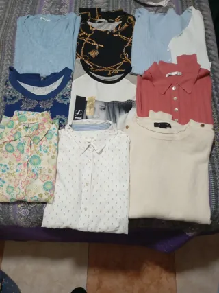Lote de camisas y jerséis  de mujer