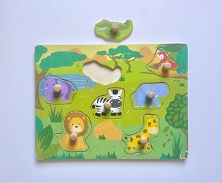 Lote puzzles madera encajar.