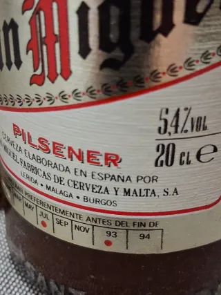 Bottiglia di Birra San Miguel Vintage