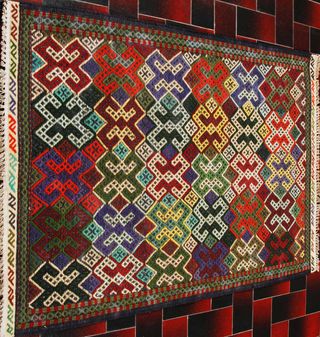 Kilim Sumak Afgano 121x84 cm