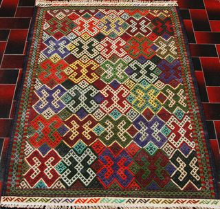 Kilim Sumak Afgano 121x84 cm