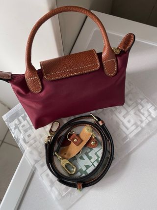Mini Bolso Bordeos Longchamp Le Pliage