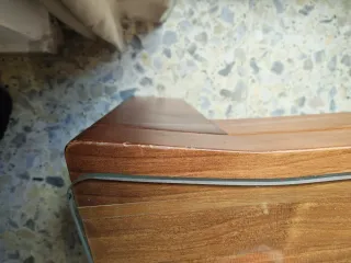 Mesa centro madera maciza y cristal