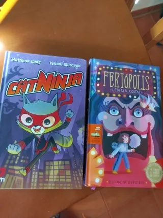 Lote 2 Libros Infantiles: Cat Ninja y Feriópolis