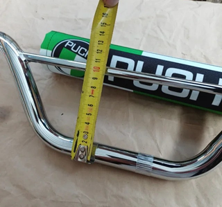 Manillar Cromado Puch + Protector