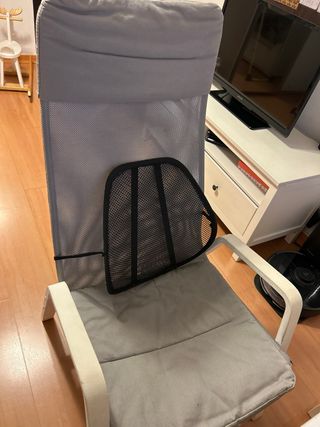 Mueble TV blanco y escritorio