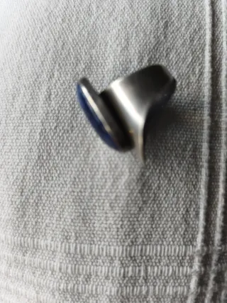 Anillo plata con piedra azul