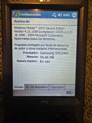 PDA HP iPAQ RX 3715