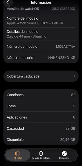 Apple Watch Series 6 - Azul marino