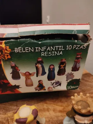 Belén Resina Infantil 10 Piezas miden 12cm