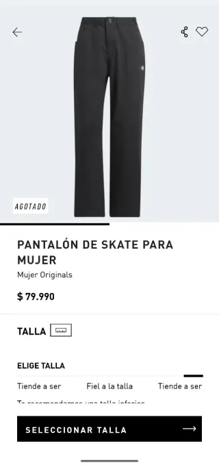 Pantalones Adidas corte actual  Skate Mujer Negros