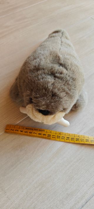 Peluche Tricheco Morbido con Zanne presente tenero