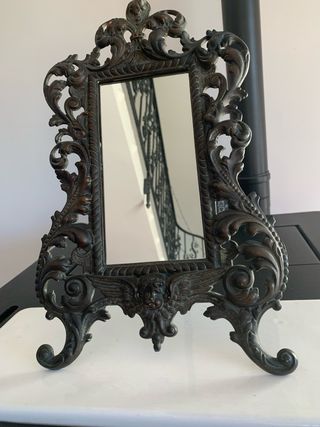 Specchio antico bronzo bellissimo e particolare