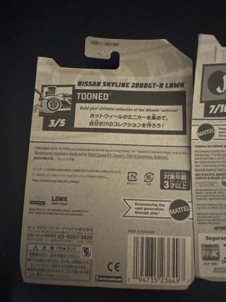 Hot Wheels 3 Pezzi Mazda RX-3 Nissan Skyline