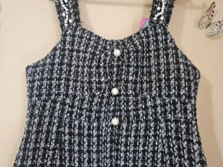 Vestido Tweed Perlas