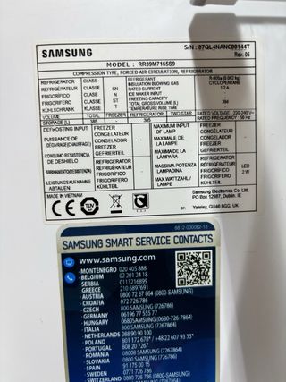 Nevera y Congelador Samsung Side by Side