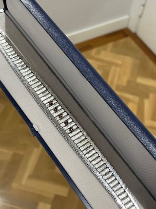 Pulsera Vintage Plata y Oro con Rubíes