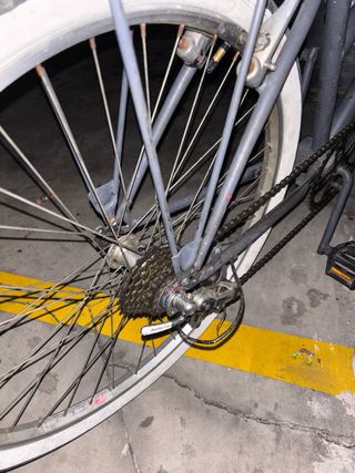 Bicicleta urbana gris