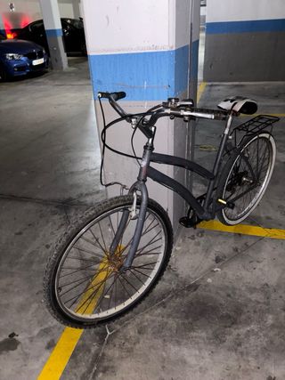 Bicicleta urbana gris