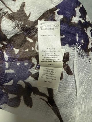 Sciarpa 120% Lino Viola e Marrone