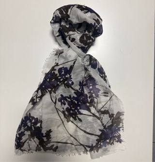 Sciarpa 120% Lino Viola e Marrone