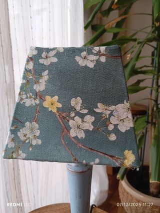 Pareja Lamparas en azul claro Shabby Chic oriental