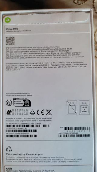 iPhone 17 Pro Azul Oscuro